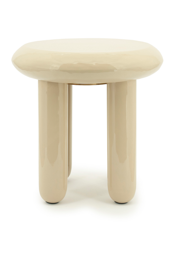 Glossy Iron Round Side Table | By-Boo Balloon | Dutchfurniture.com