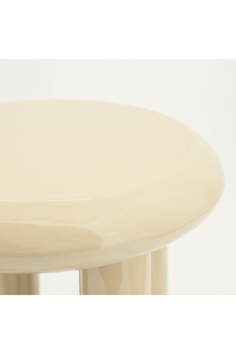 Glossy Iron Round Side Table | By-Boo Balloon | Dutchfurniture.com