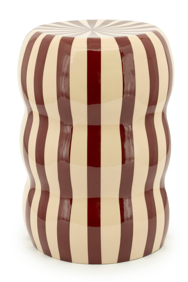 Enameled Iron Wavy Stool | By-Boo Candice | Dutchfurniture.com