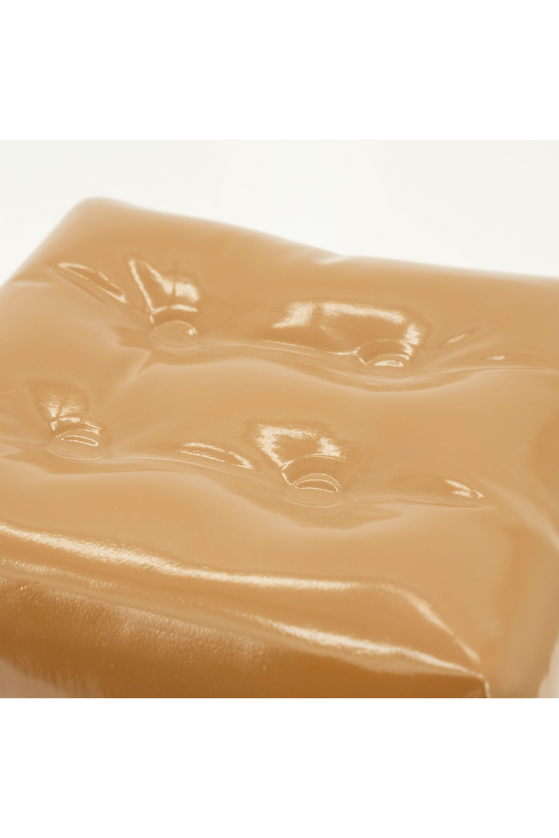 Glossy Crumpled Cube Stool | By-Boo Captives | Dutchfurniture.com