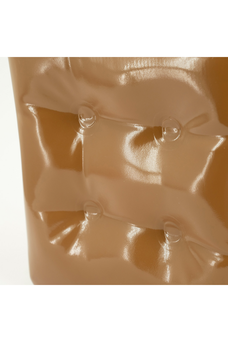 Glossy Crumpled Cube Stool | By-Boo Captives | Dutchfurniture.com