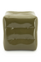 Glossy Crumpled Cube Stool | By-Boo Captives | Dutchfurniture.com