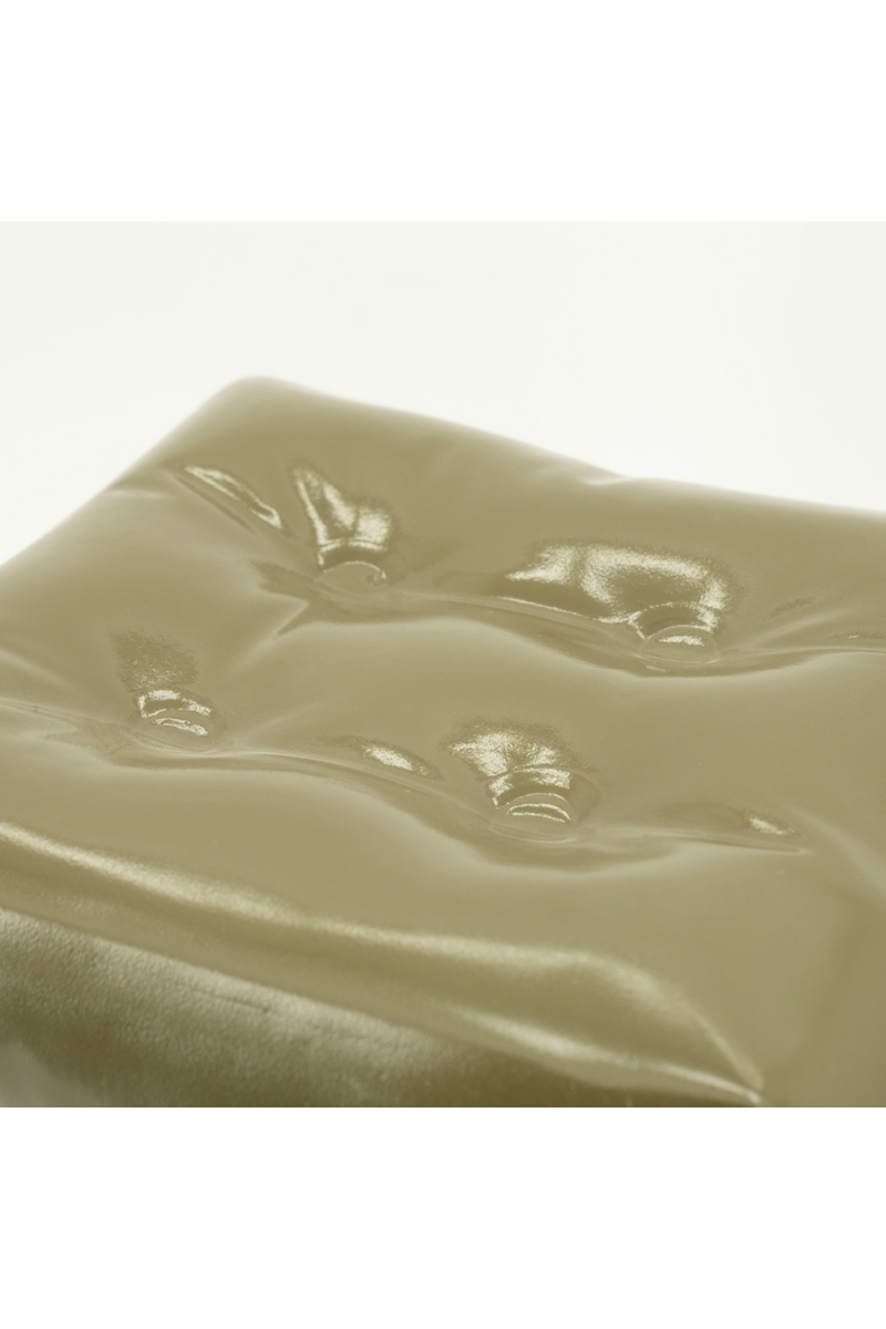 Glossy Crumpled Cube Stool | By-Boo Captives | Dutchfurniture.com