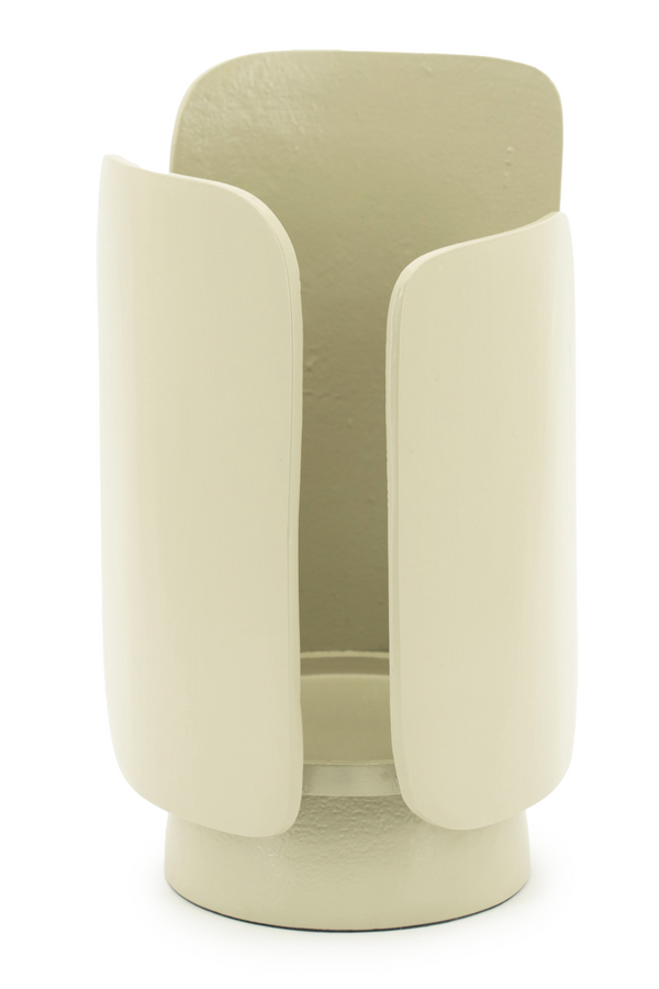 Cream Aluminum Candle Holder | By-Boo Planes | Dutchfurniture.com