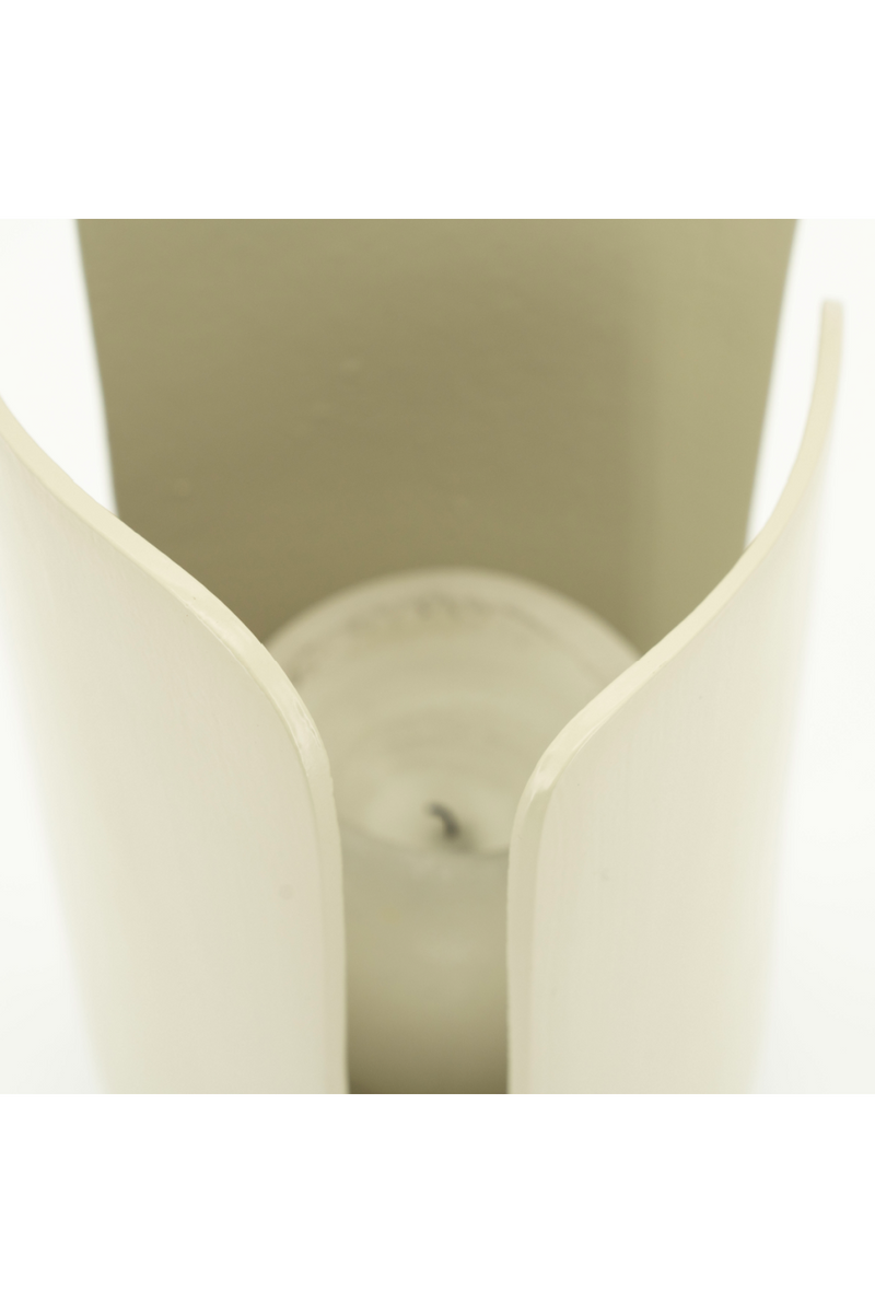 Cream Aluminum Candle Holder | By-Boo Planes | Dutchfurniture.com