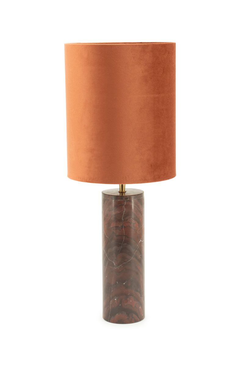 Marble Cylindrical Table Lamp | By-Boo Rosso | Dutchfurniture.com