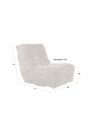 Beige Reclining Lounge Chair | Dutchbone Hamilton | Oroatrade.com