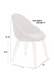 Bouclé Tub Dining Chairs (2) | Dutchbone Fenna | Dutchfurniture.com
