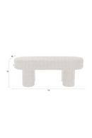 Bouclé Upholstered Bench | Dutchbone Fern | Dutchfurniture.com
