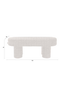 Bouclé Upholstered Bench | Dutchbone Fern | Dutchfurniture.com
