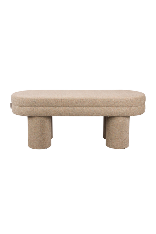 Bouclé Upholstered Bench | Dutchbone Fern | Dutchfurniture.com
