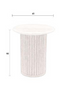 Cream Travertine Round Side Table | Dutchbone Arda | Dutchfurniture.com