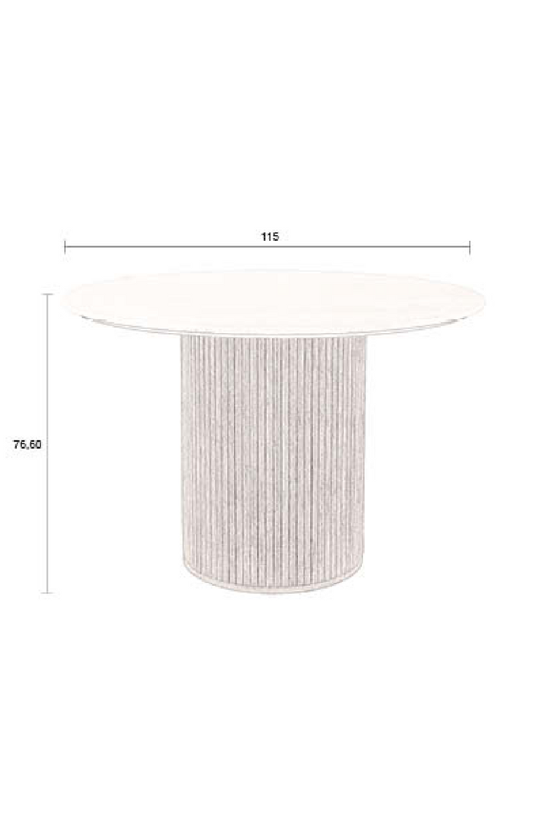 Cream Travertine Dining Table | Dutchbone Arda | Dutchfurniture.com