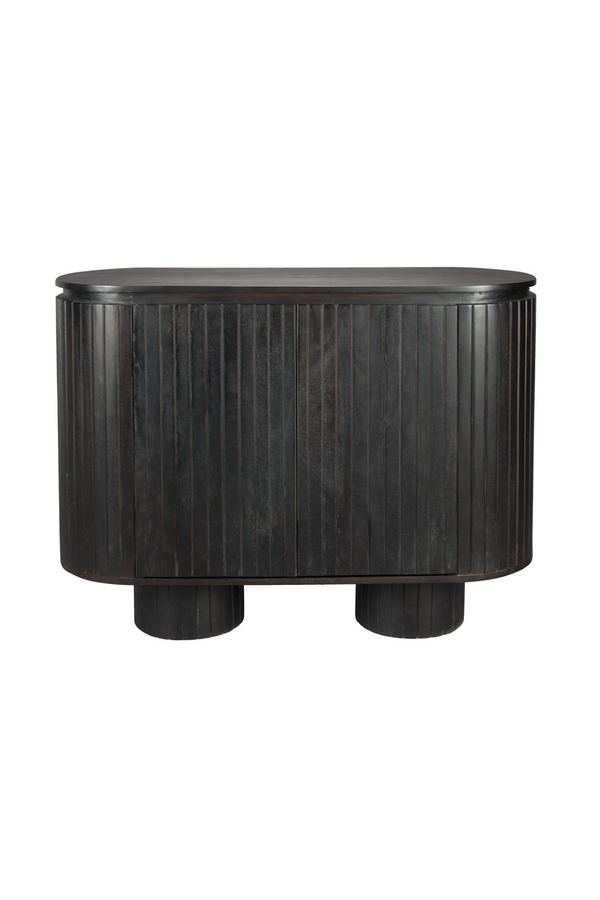 Black Wooden Oval Cabinet | Dutchbone Kenji | Dutchfurniture.com