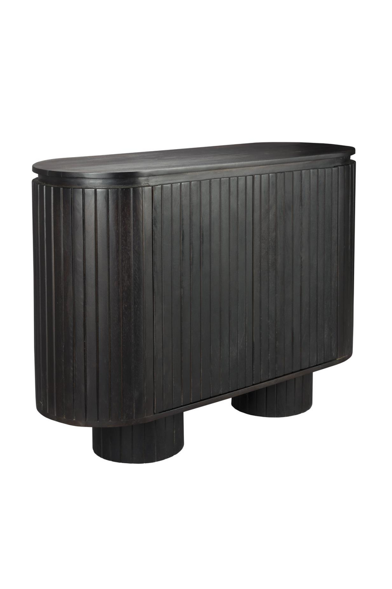 Black Wooden Oval Cabinet | Dutchbone Kenji | Dutchfurniture.com