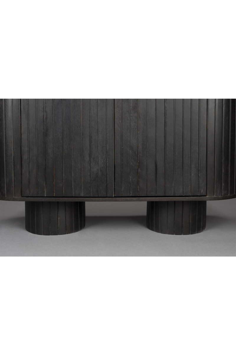 Black Wooden Oval Cabinet | Dutchbone Kenji | Dutchfurniture.com