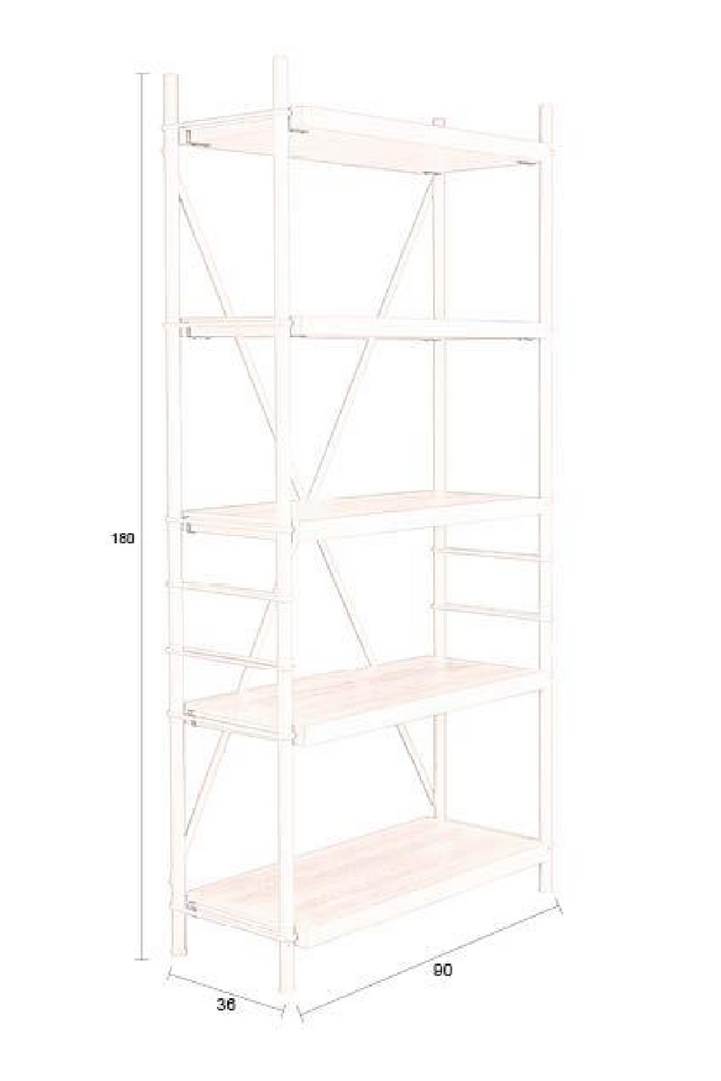 Beige Iron Shelf | Dutchbone Shelf | Dutchfurniture.com