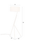 Beige Tripod Floor Lamp | Dutchbone Murphy | Dutchfurniture.com