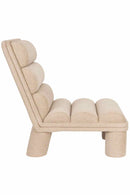 Bouclé Channeled Lounge Chair | Dutchbone Fern