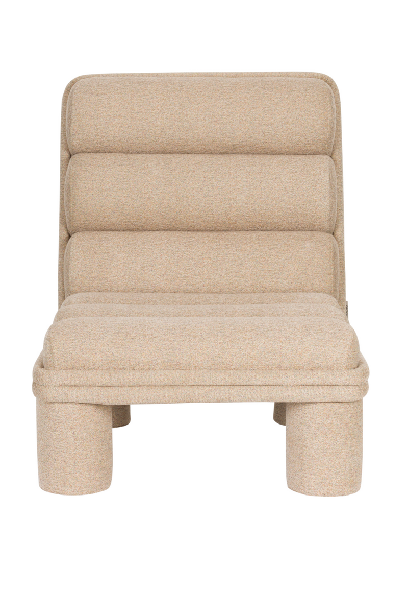 Bouclé Channeled Lounge Chair | Dutchbone Fern | Dutchfurniture.com
