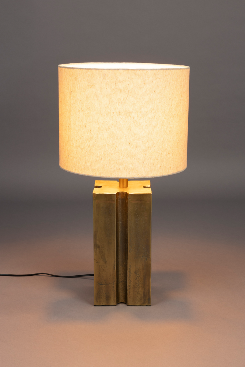 Gold Aluminium Table Lamp | Dutchbone Roc | Dutchfurniture.com