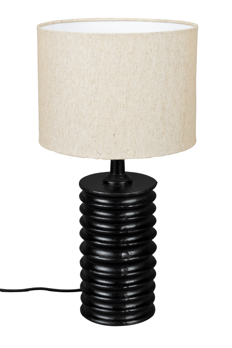 White Linen Table Lamp | Dutchbone Yalu | Dutchfurniture.com