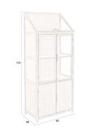 Gold Display Cabinet | Dutchbone Monviso | Dutchfurniture.com