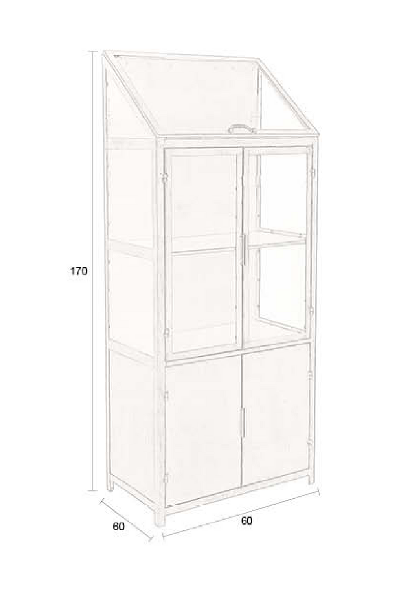 Gold Display Cabinet | Dutchbone Monviso | Oroatrade.com