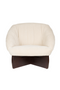 Beige Bouclé Lounge Chair | Dutchbone Emilius | Oroatrade.com