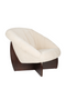 Beige Bouclé Lounge Chair | Dutchbone Emilius | Oroatrade.com