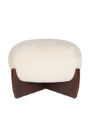 Beige Bouclé Pouf | Dutchbone Emilius | Dutchfurniture.com