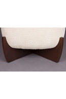 Beige Bouclé Pouf | Dutchbone Emilius | Dutchfurniture.com