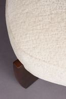 Beige Bouclé Pouf | Dutchbone Emilius | Oroatrade.com