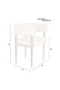 Off-White Curved Dining Chair | Dutchbone Sela | Dutchfurniture.com