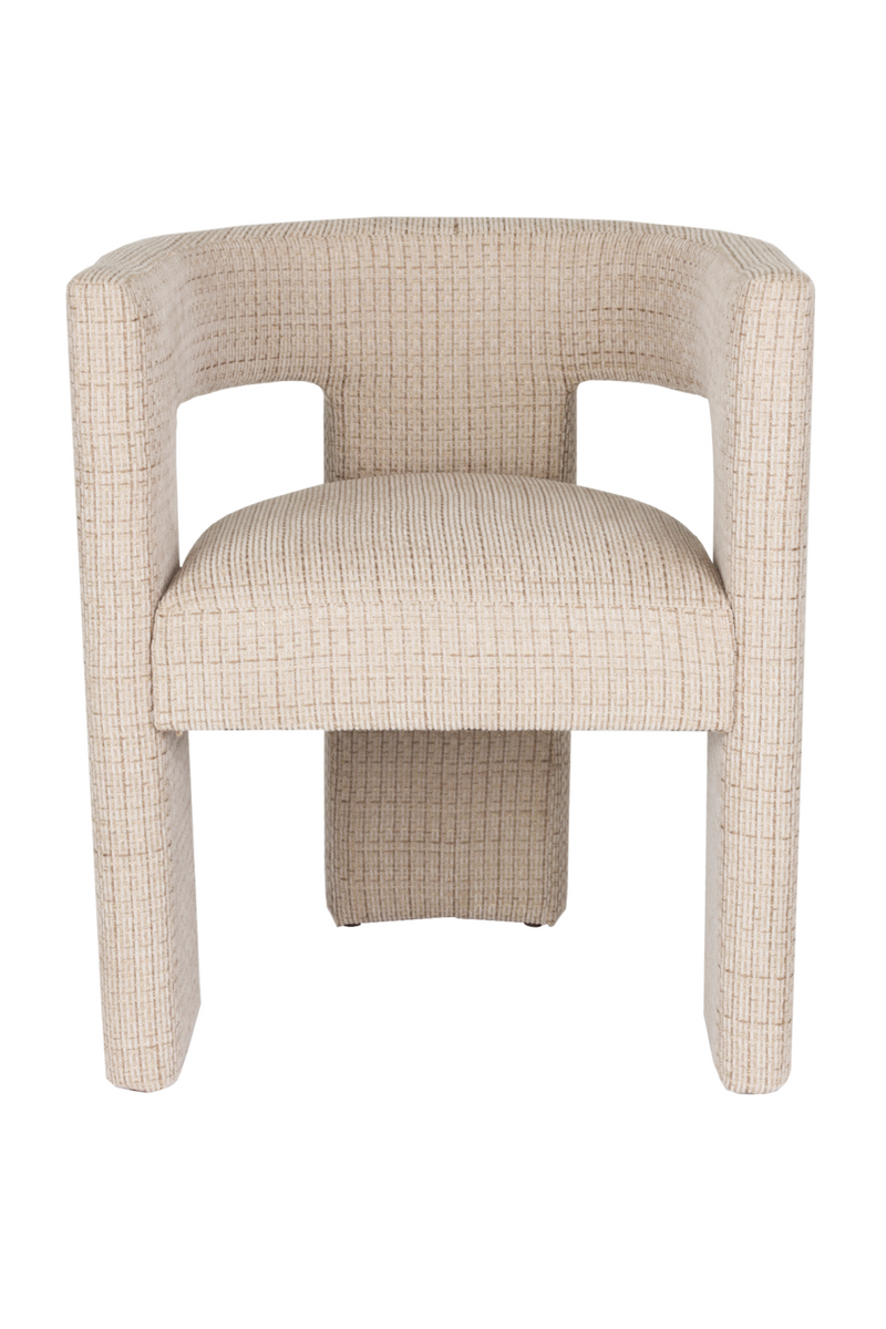 Beige Woven Design Dining Chair | Dutchbone Medina | Dutchfurniture.com