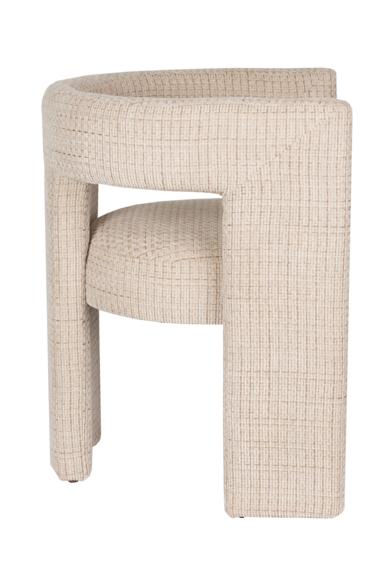 Beige Woven Design Dining Chair | Dutchbone Medina | Dutchfurniture.com