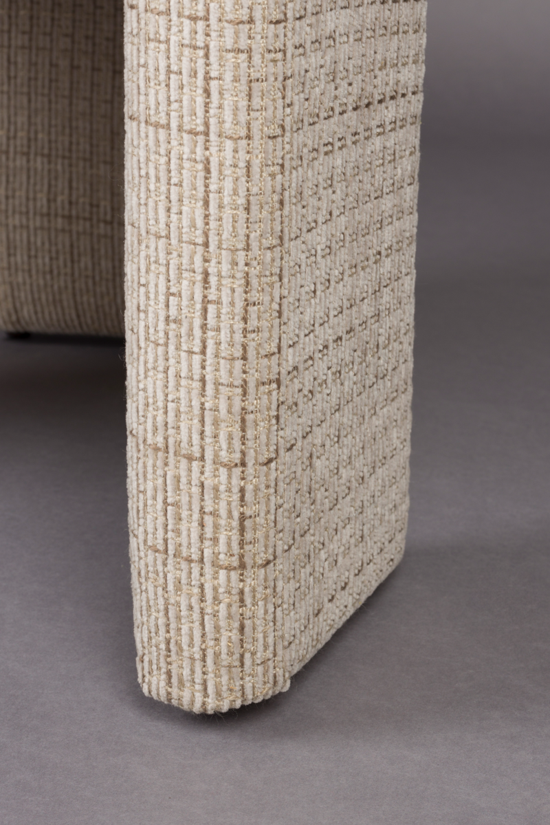 Beige Woven Design Dining Chair | Dutchbone Medina | Oroatrade.com