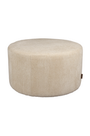 Round Upholstered Ottoman | Dutchbone Rocca | Oroatrade.com