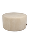 Round Upholstered Ottoman | Dutchbone Rocca | Oroatrade.com