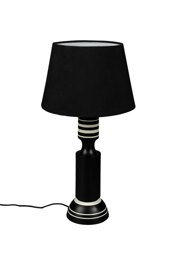 Black Linen Table Lamp | Dutchbone Virgil | Dutchfurniture.com