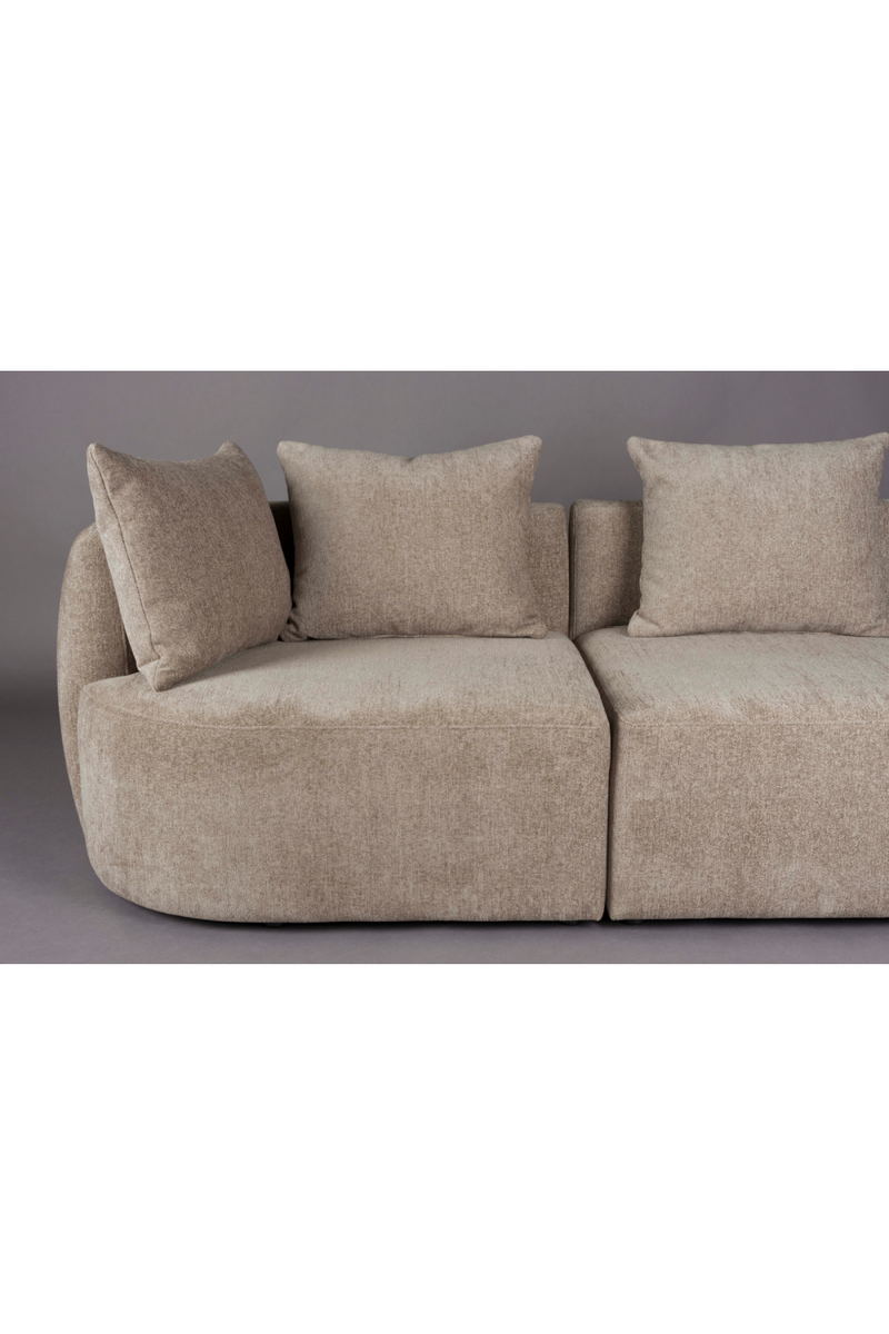 Woven Fabric 3-Seater Sofa | Dutchbone Rocca | Oroatrade.com