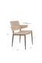 Curved Arm Dining Chair | Dutchbone Portland | Dutchfurniture.com