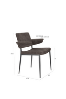 Curved Arm Dining Chair | Dutchbone Portland | Dutchfurniture.com