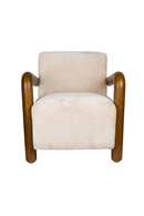 Cream Upholstered Lounge Armchair | Dutchbone Robinson | Dutchfurniture.com