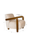 Cream Upholstered Lounge Armchair | Dutchbone Robinson | Dutchfurniture.com