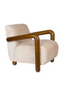 Cream Upholstered Lounge Armchair | Dutchbone Robinson | Dutchfurniture.com