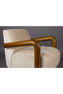 Cream Upholstered Lounge Armchair | Dutchbone Robinson | Dutchfurniture.com