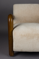 Cream Upholstered Lounge Armchair | Dutchbone Robinson | Dutchfurniture.com