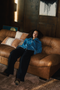Leather Pleated Sofa | Dutchbone Douglas | Dutchfurniture.com