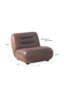 Deep Stitched Leather Lounge Chair | Dutchbone Wyatt | Dutchfurniture.com